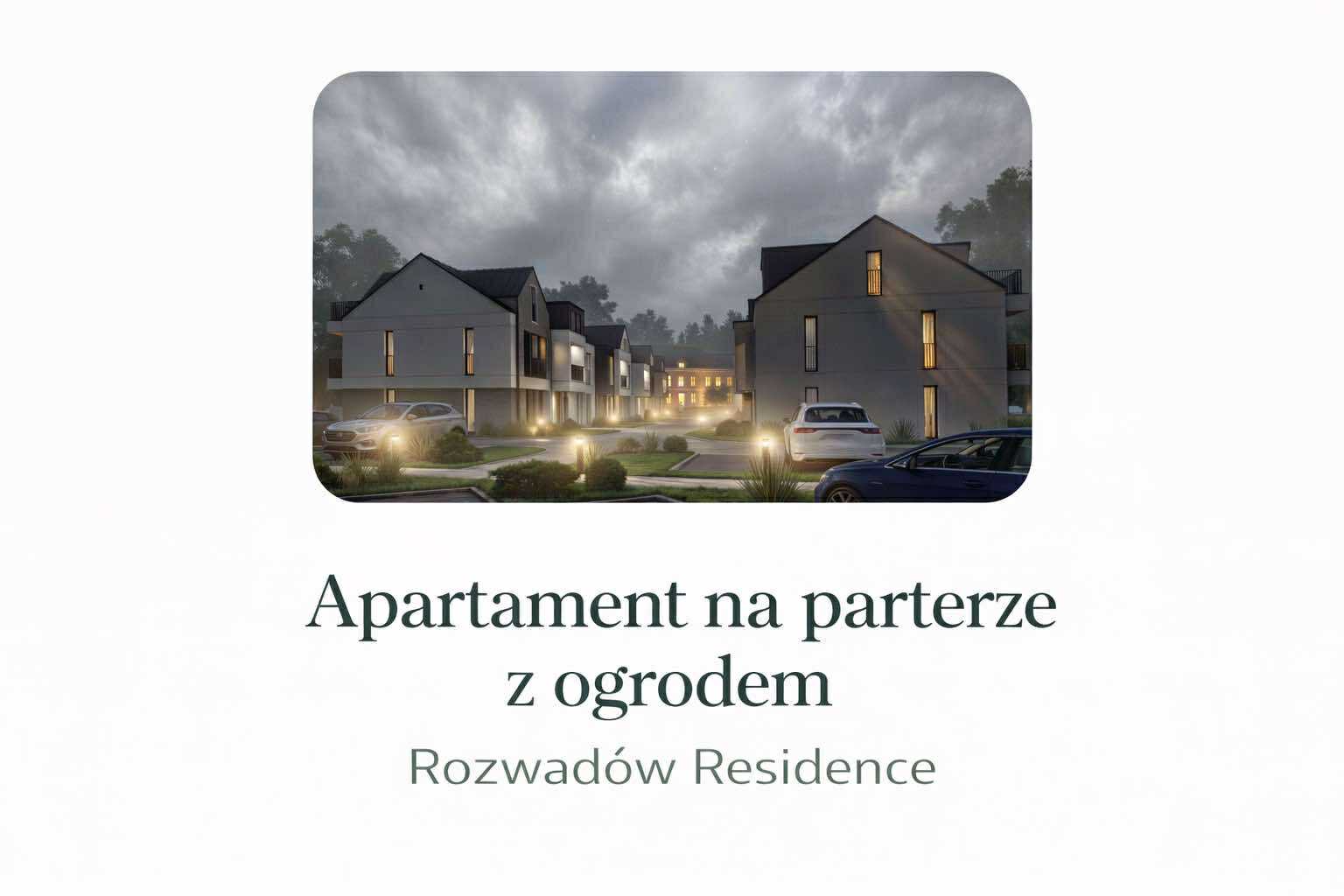 Rozwadów Residence, Apartament 62m, parter z ogrodem