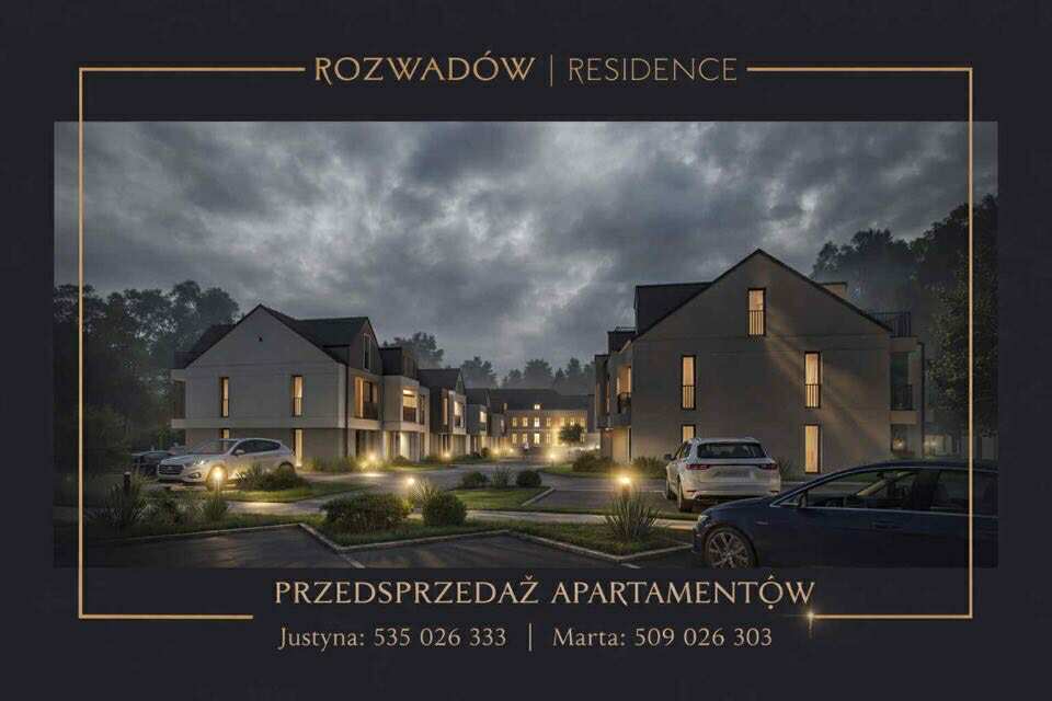 ROZWADÓW RESIDENCE Apartament o pow. 62m, na parterze z ogrodem